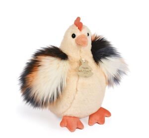 Doudou Histoire d´Ours Plyšová slepička béžová 20 cm