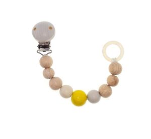 Hess Klips na dudlík Nature žlutý