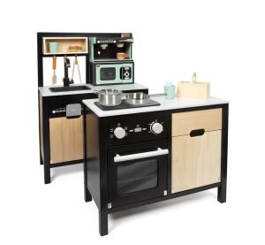 small foot Dětská kuchyňka industriální s kuchyňským ostrůvkem
