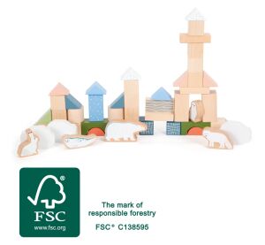 small foot Dřevěné kostky Arctic