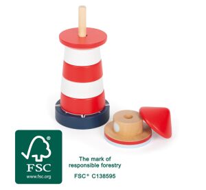 small foot Dřevěná nasazovací věž Maják