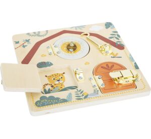 small foot Motorická deska se zámky Safari