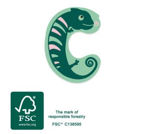 small foot Dřevěné písmeno C