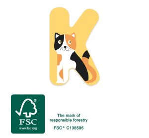 small foot Dřevěné písmeno K