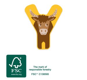 small foot Dřevěné písmeno Y