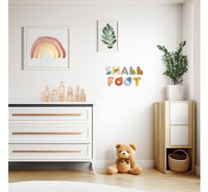 small foot Displej barevná zvířecí abeceda 216 ks
