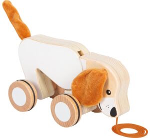 small foot Dřevěná tahací hračka Pejsek se šustivými oušky