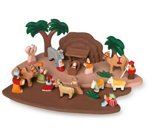 small foot Dětský dřevěný betlém s figurkami