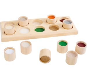 small foot Dřevěná senzorická deska Pexeso pro ruce