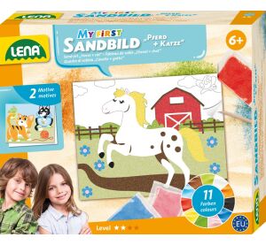 Lena Kreativní sada obrázky z písku Zvířata