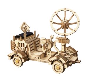 RoboTime 3D dřevěná mechanická skládačka na solární pohon Lunární vozidlo