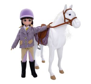 Lottie Panenka jezdkyně s koněm
