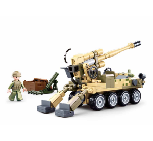 Sluban Army Model Bricks M38-B0751 Mobilní kanón 8x8 s pozemním minometem