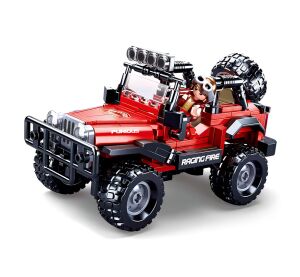Sluban Model Bricks M38-B0816 Off Road Červený 4x4 Poškozený obal
