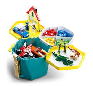 Sluban Bucket Bricks M38-B0829 Kbelík s kostkami zelený