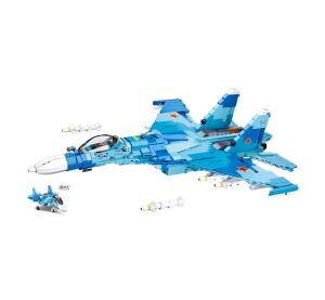 Sluban Model Bricks M38-B0985 Stíhací letoun Su-27 2v1 Poškozený obal