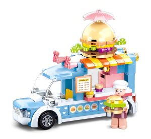 Sluban Girls Dream M38-B0993B Pojízdná prodejna hamburgerů