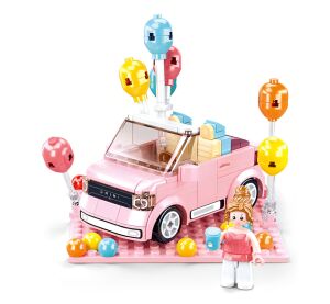 Sluban Girls Dream Mini Handcraft M38-B1086 Qmini růžový Kabriolet