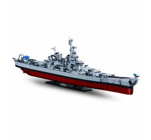 Sluban Model Bricks M38-B1291 Bitevní loď USS Missouri 1:350