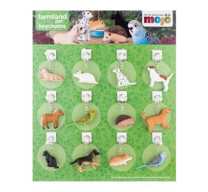 Mojo Displej 72 ks přívěsků na klíče - Domácí mazlíčci