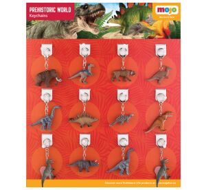 Mojo Displej 36 ks přívěsků na klíče - Prehistorická zvířata
