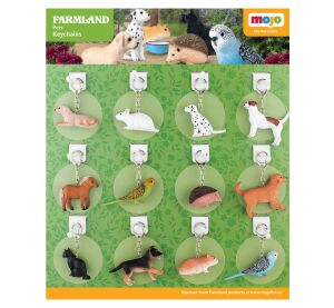 Mojo Displej 36 ks přívěsků na klíče - Domácí mazlíčci