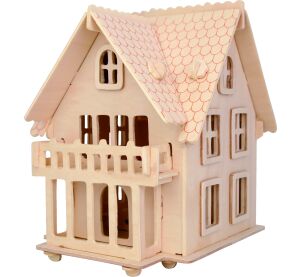 Woodcraft Dřevěné 3D puzzle Evropská vila B