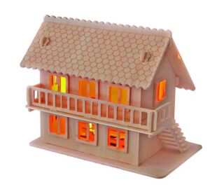Woodcraft Dřevěné 3D puzzle vila