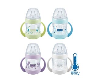 NUK Nature Sense lahvička na učení s kontrolou teploty (6-18m) 150 ml 1 ks