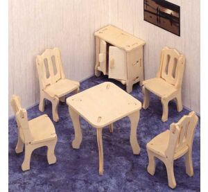 Woodcraft Dřevěné 3D puzzle Jídelna