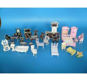 Woodcraft Dřevěné 3D puzzle barevný nábytek