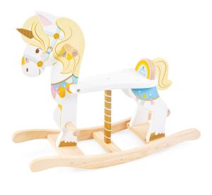 Le Toy Van Petilou Dřevěný houpací jednorožec