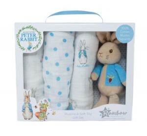 Rainbow Králíček Petr dárková sada s plenkami