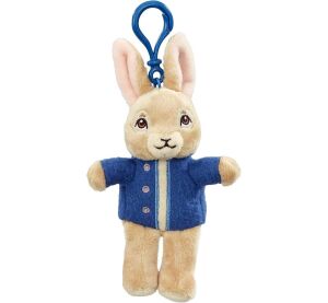 Rainbow Plyšová klíčenka králíček Petr v modré bundičce