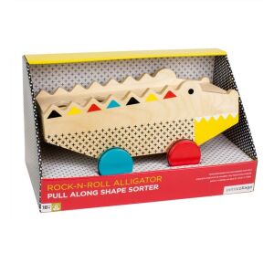 Petit Collage Dřevěný aligátor 2v1