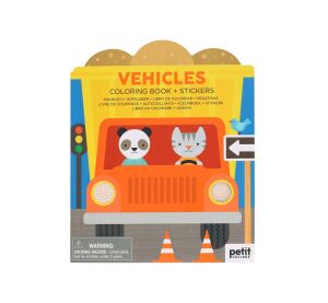 Petit Collage Omalovánka se samolepkami vozidel