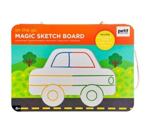 Petit Collage Magnetická kreslící tabulka Na cestách