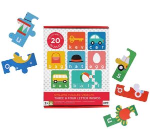 Petit Collage Moje první hláskování puzzle s předměty