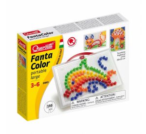 Quercetti Mozaika FantaColor Portable 150 ks (Ø15 mm)