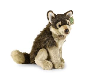 Rappa Plyšový vlk sedící 28 cm ECO-FRIENDLY