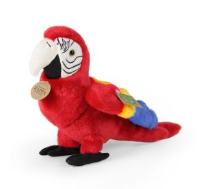 Rappa Plyšový papoušek červený Ara Arakanga 24 cm ECO-FRIENDLY