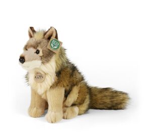 Rappa Plyšový kojot/vlk sedící 24 cm ECO-FRIENDLY