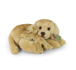 Rappa Plyšový labrador 27 cm se štěňátkem ECO-FRIENDLY