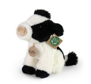 Rappa Plyšová kráva sedící 18 cm ECO-FRIENDLY