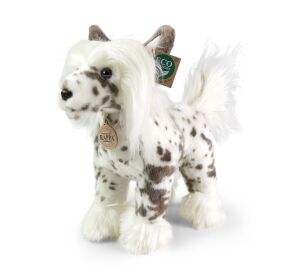 Rappa Plyšový pes čínský chocholatý stojící 25 cm ECO-FRIENDLY