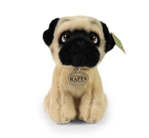 Rappa Plyšový pes mops 18 cm ECO-FRIENDLY