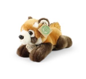 Rappa Plyšová panda červená ležící 20 cm ECO-FRIENDLY