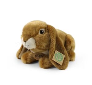 Rappa Plyšový králík hnědý 25 cm ECO-FRIENDLY
