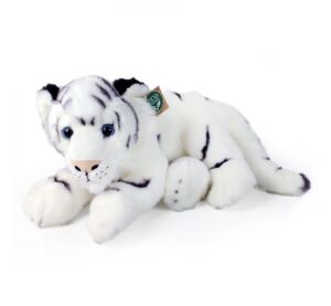 Rappa Plyšový tygr bílý ležící 36 cm ECO-FRIENDLY