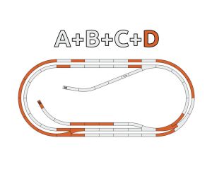 Roco Geoline Sada kolejí D (paralelní trať) s podložím - 61103